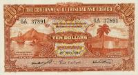 p9b from Trinidad and Tobago: 10 Dollars from 1942